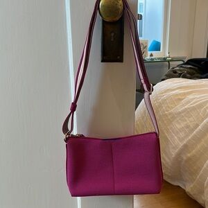 Rothys Pink Crossbody Bag with Adjustable Strap